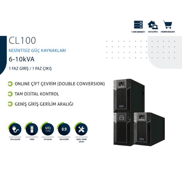 CL100 6-10kVA Kesintisiz Güç Kaynağı